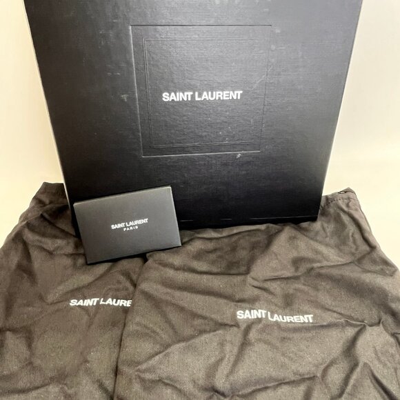 Saint Laurent Ava 105 Heels Size 38 Brown Crystal Embellished Stiletto Sandals - Picture 2 of 16